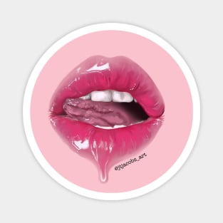 Drippy lips Magnet